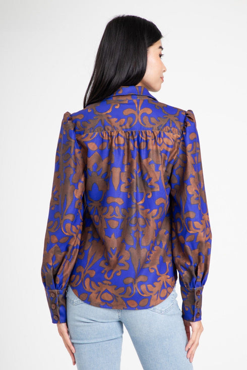 Lorca Blouse – Royal Damask